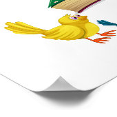 Überarbeitete Literaturbücher Lehrerin Poster (Ecke)