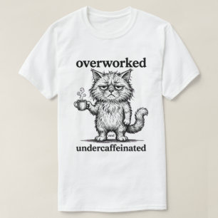 Überarbeitete lustige Katze T-Shirt