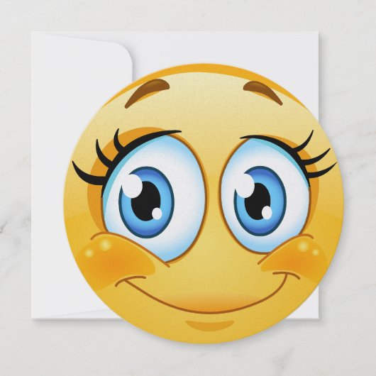 Überarbeitete Sweet Smile Round Einladung - SRF (Vorderseite)