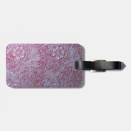 Überarbeitete William Morris-Muster, Blumenmuster, Gepäckanhänger (Rückseite horizontal)