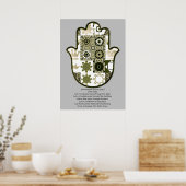 Überarbeiteter Khamsa Hand Poster Design 1 Besitze (Küche)