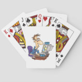 Überarbeiteter Office-Mitarbeiter Funny Tired Mita Spielkarten (Rückseite)