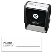 Überarbeitetes Firmendokument Unterschrift selbstf Permastempel (Beispiel)