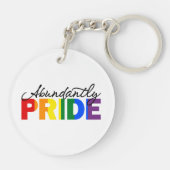 Überaus stolz darauf, Gay-Acrylic-Schlüsselanhänge Schlüsselanhänger (Rückseite)