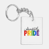 Überaus stolz darauf, Gay-Acrylic-Schlüsselanhänge Schlüsselanhänger (Vorderseite links)