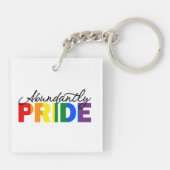 Überaus stolz darauf, Gay-Acrylic-Schlüsselanhänge Schlüsselanhänger (Rückseite)