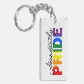 Überaus stolz darauf, Gay-Acrylic-Schlüsselanhänge Schlüsselanhänger (Vorderseite links)