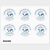 Überbevölkerung: Tod oder Leben Runder Aufkleber (Blatt)