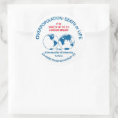 Überbevölkerung: Tod oder Leben Runder Aufkleber (Tasche)