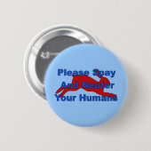 Überbevölkerungs-Bomben Button (Vorne & Hinten)