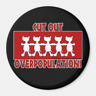 Überbevölkerungsreduzieren! Hunde Magnet