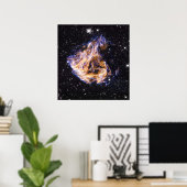 Überbleibsel der NASA im Weltraum-Foto Poster (Heimbüro)
