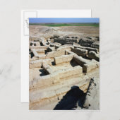 Überbleibsel von Häusern Postkarte (Vorne/Hinten)