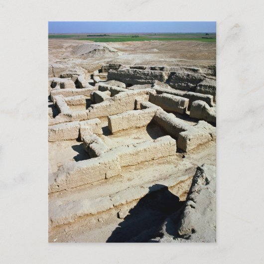 Überbleibsel von Häusern Postkarte (Vorderseite)