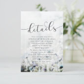 Überblendungen von Meadow Song-Wildblumen Hochzeit Begleitkarte (Stehend Vorderseite)