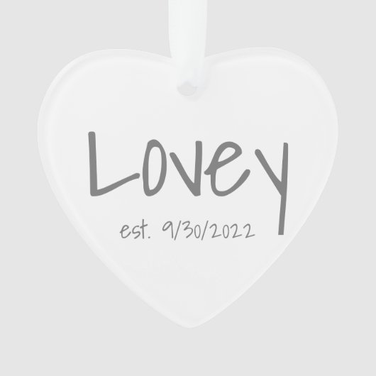 Überblick Datum der Acrylverzierung Ornament (Vorderseite)