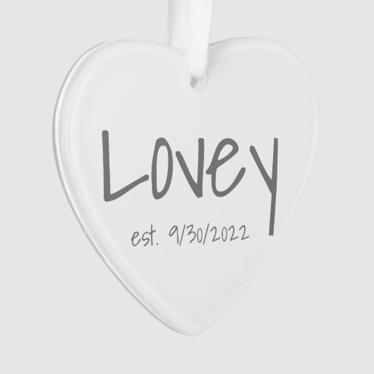 Überblick Datum der Acrylverzierung Ornament (Vorderseite)