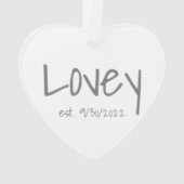 Überblick Datum der Acrylverzierung Ornament (Rückseite)