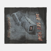 Überblick - Design von Techno-Dystopian Streetwear Fleecedecke (Vorderseite (Horizontal))