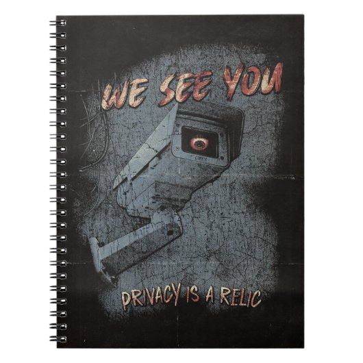 Überblick - Design von Techno-Dystopian Streetwear Notizblock (Vorderseite)