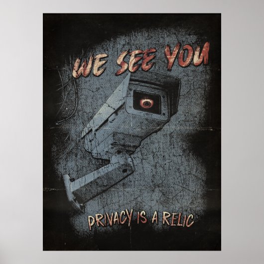 Überblick - Design von Techno-Dystopian Streetwear Poster (Vorne)