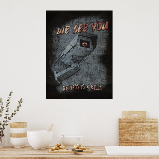 Überblick - Design von Techno-Dystopian Streetwear Poster (Küche)