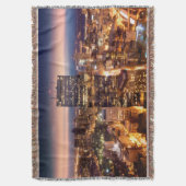 Überblick über Boston nachts Decke (Vorderseite Vertikal)