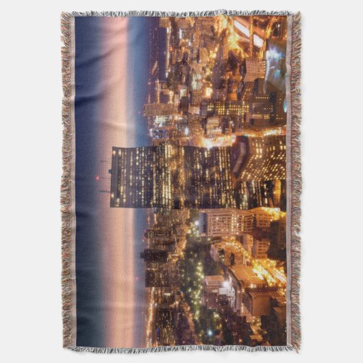 Überblick über Boston nachts Decke (Vorderseite Vertikal)