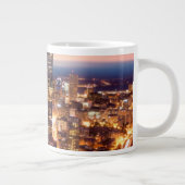 Überblick über Boston nachts Jumbo-Tasse (Rechts)