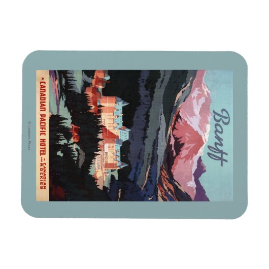 Überblick über das Poster des Banff Springs Hotel Magnet (Horizontal)