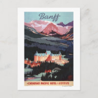 Überblick über das Poster des Banff Springs Hotel