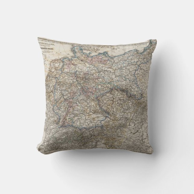 Überblick über deutsches Reich Kissen (Vorderseite)