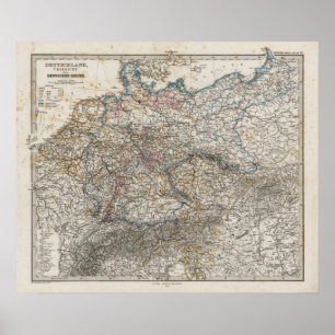 Überblick über deutsches Reich Poster