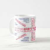 UBERBRITISH KAFFEETASSE (Vorderseite Links)