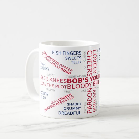 UBERBRITISH KAFFEETASSE (Vorderseite Links)