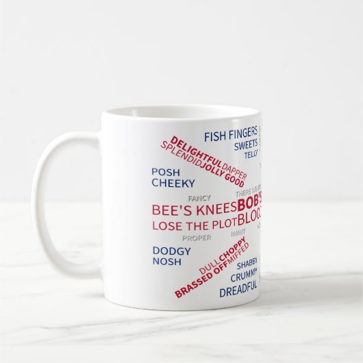 UBERBRITISH  KAFFEETASSE (Links)