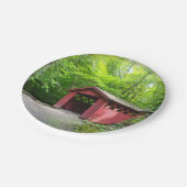 Überdachte Bridge Paper Plate Pappteller (Schrägansicht)