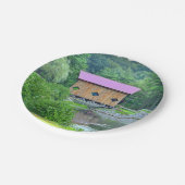 Überdachte Bridge Paper Plate Pappteller (Schrägansicht)