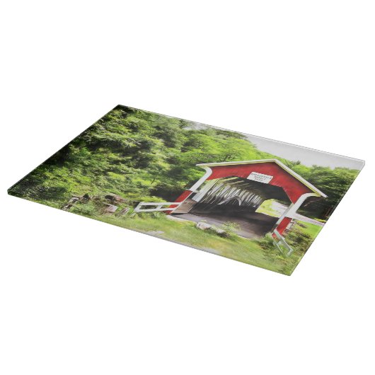 Überdachte Bridges Glass Cutting Board Schneidebrett (Ecke)