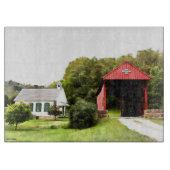 Überdachte Bridges Glass Cutting Boards Schneidebrett (Vorderseite)