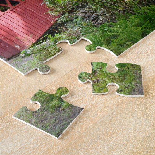 Überdachte Brücke an Chatfield Höhle Puzzle (Seite)