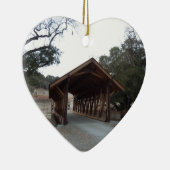 Überdachte Brücke an der Halter-Ranch, Paso Robles Keramikornament (Rechts)