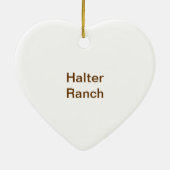 Überdachte Brücke an der Halter-Ranch, Paso Robles Keramikornament (Hinten)