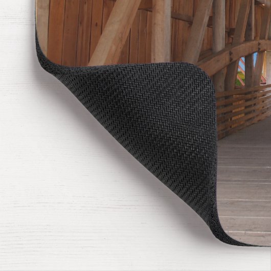 Überdachte Brücke in Indiana Mousepad (Ecke)