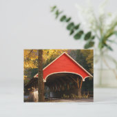 Überdachte Brücke, New Hampshire Postkarte (Stehend Vorderseite)