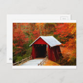 überdachte Brücke Postkarte (Vorne/Hinten)