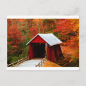 überdachte Brücke Postkarte (Vorderseite)