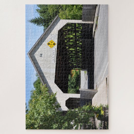 Überdachte Brücke Quechee Gorge, Vermont - Puzzle (Vertikal)