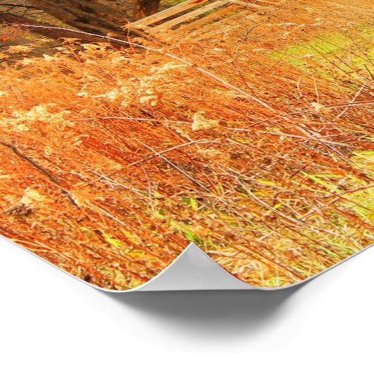 Überdachte Brücke über den Zuckergreifer Poster (Ecke)