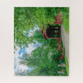 Überdachte Brücke Vermont. Jigsaw Puzzle (Vertikal)